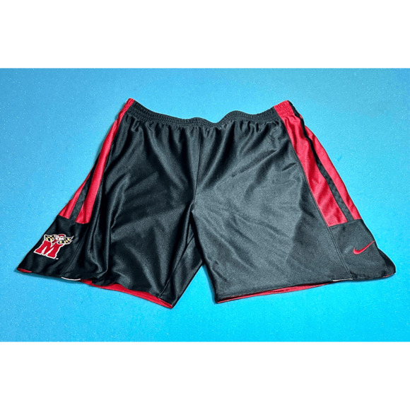 Maryland Terrapins Terps Nike Team Reversible Basketball Shorts Embroidered L - Picture 1 of 13